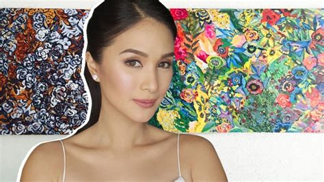 Heart Evangelista paints a gift for Hermes executive .